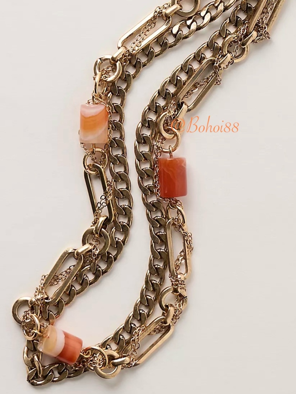 NEW Free People Layered Chain Phone Wristlet - Picture 9 of 10